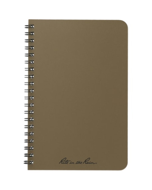 Cahier à spirale côté Rite sous la pluie 4,6" x 7"