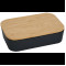 Boîte à lunch en fibre de bambou avec couvercle pour planche à découper