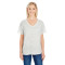 T-shirt Flowy pour femme à manches courtes et col en V en Triblend Fleck de Threadfast