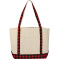 Fourre-tout bateau en coton Buffalo Plaid 18oz