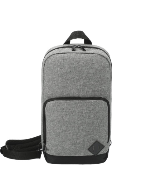 Sac à dos à bandoulière recyclé graphite Deluxe