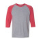 T-shirt triblend manches raglan 3/4