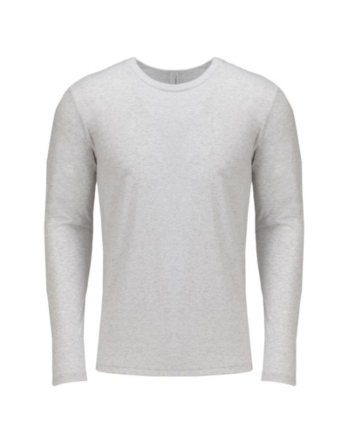 Next Level Triblend - T-shirt pour homme tri-mélange à col rond et manches longues