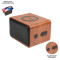 Haut-parleur Bluetooth en bois avec chargeur sans fil