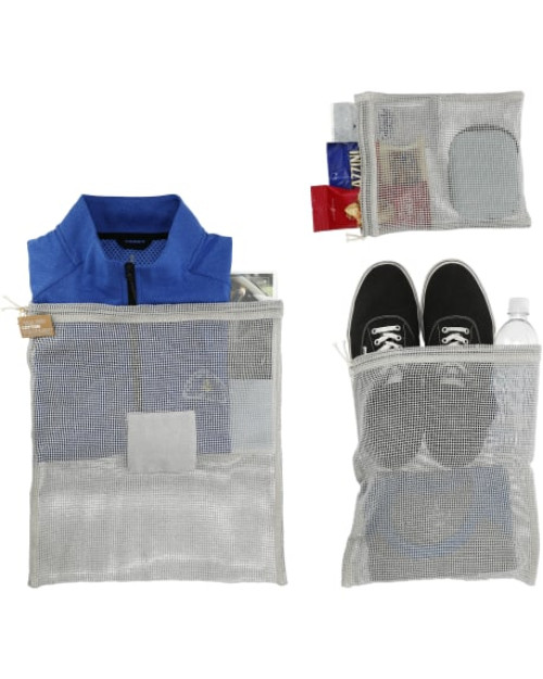 Ensemble de pochettes en maille de coton recyclé