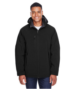 Manteau pour homme à extérieur doux de trois couches de molleton contrecollées Glacier de North EndMD avec capuchon amovible