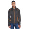 Manteau pour homme Flux de North End SportMD Rouge en molleton contrecollé à motif mélangé