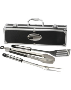 Ensemble BBQ 3 pièces dans un coffret en aluminium