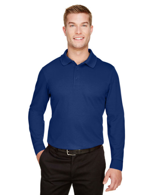 Devon & JonesMD Performance CrownLuxMC Polo tressé pour homme de taille longue à manches longues