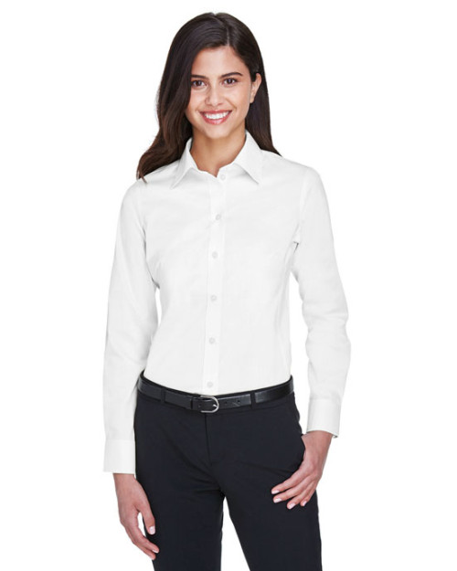 Chemise unie pour femme en twill extensible Collection CrownMC de Devon & Jones