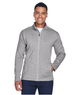 Manteau pour homme Bristol en molleton tricot chandail avec glissière pleine longueur de Devon & Jones