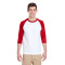 T-shirt pour adulte à manches raglan 3/4 Heavy CottonMC 8,8 oz/verge de GildanMD
