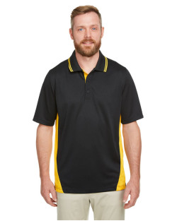 Flash - Polo pour homme de taille longue à blocs de couleur avec protection contre les accrocs Plus